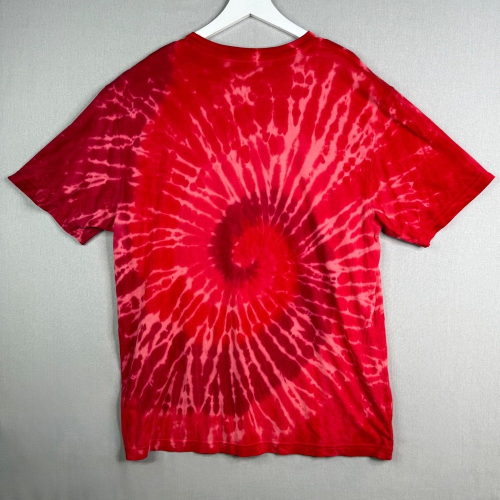 Psycho Bunny Tie Dye T-Shirt Mens 9 3XL Red Graphic Logo Short Sleeve Cotton Tee - Picture 5 of 10